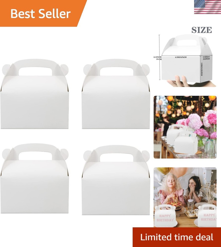 30-Pack Eco-Friendly White Party Favor Boxes – Perfect for Any Celebration