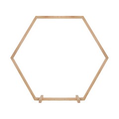 Strong 96″ Large Flower Balloon Hexagon Arch Wood Background Wedding Stand Decor