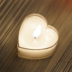 12 pcs 2″ White Heart Votive Tealight Candles Wedding Party Centerpieces Sale