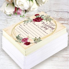 Lone Star Art Winter, Spring, Summer Wedding with 25 5×7, Burgundy Roses