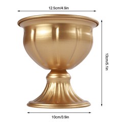 10Pcs Gold Metal Trumpet Vase Wedding Table Centerpiece European Style Decor