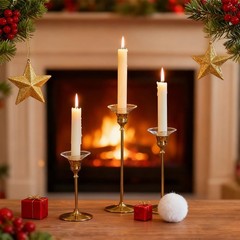 Glass Bobeches for Candlestick Holders, 3 Pcs 7×2.2 cm/2.76×0.86 in, Clear