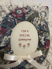 Handmade Fabric Lace Picture Album 4″x6″ Photo Ribbon Floral For A Special Gma