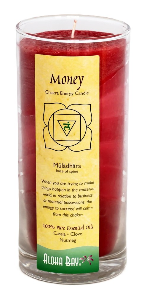 Aloha Bay Premium Scented Hand Made Chakra Energy Jar 11 Oz Jar Muladhara Yoga