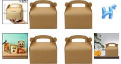 Personalizable Eco-Friendly Brown Gift Boxes for Celebrations – 24 Count Set