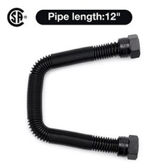 1/2″ OD x 3/8″ ID 12″ Non-Whistle Flexible Flex G…