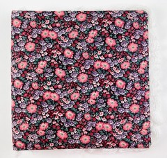 VTG Purple Floral Lace Fabric 3 Ring Binder Padded Photo Album Cottagecore Flowe