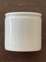 Vintage 3.5 oz porcelain cups for candles, wedding favors ramekins – 1 case of 6