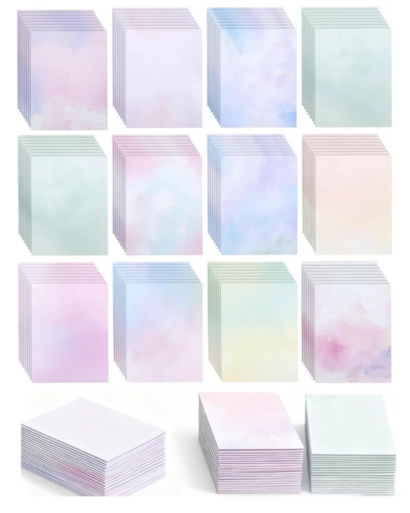 96 Sheets Double-Sided Scrapbook Paper 8.5 x 11 x 11 In, Multi-colored