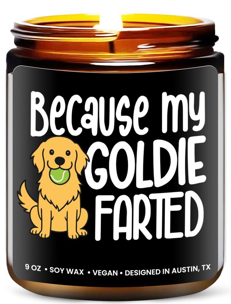 Rosa Vila Funny Goldie Candle Golden Retriever Gifts For Women And Men Unique