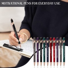 Fuutreo 30 Pcs Inspirational Pens Bulk Thank You Gifts Motivational Quote Scr…