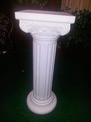 Large Standing Roman Greek Pillars Columns Rubber Shatterproof Garden Wedding