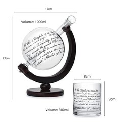 The Wine Savant Lady Justice Law U.S. Constitution Decanter Set –
