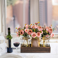 3 Pcs Mason Jar Centerpiece Table Decorations for Dining Table Decor Farmhouse C
