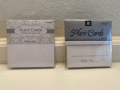 Lot of 2 AMSCAN PLACE CARDS 100 count Party/ Wedding