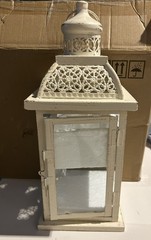 DECORKEY Lantern Decorative Indoor&Outdoor, Metal set of 2