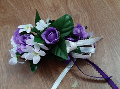 Lavender purple wedding flowers for decorations Bells Tablecovers Streamers Misc