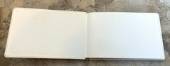 Vintage Dan Dee Guest Book NOS Unmarked Cream Flowers ~8.5×5.5″ Wedding Party