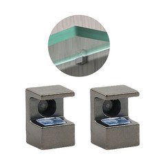 4pcs Sturdy Zinc Alloy Glass Clamps Convenient for Secure and Stable Support