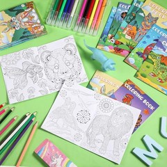 72 Pcs Mandala Animals Coloring Set Includes 24 Mandala Animal Books