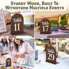 Wedding Table Numbers 1-30, Wooden Table Numbers For Wedding Reception