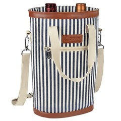 Bottle Wine Bag Carrier Tote, Insulated Leakproof 2 Bottle Wine Cooler Bag fo…