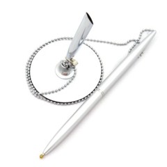 Ballpoint Pen Desk Pens with Chain for Corporate Environments Counter