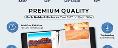 5×7 P Sleeves for 3-Ring Binder, (25 Pa) for 100 Pictures,