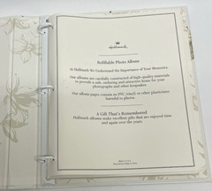 Hallmark Wedding Album Keepsake Binder w Events Pages, Photo Pages/Sleeves