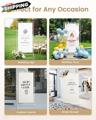 Wedding Welcome Sign Stand, to our Holder, White