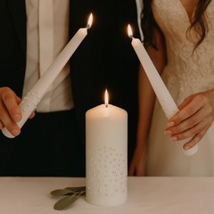 Magik Life Unity Candle Set – Wedding Ceremony Reception 6 Pillar Two 10 Taper