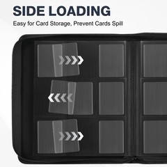 Pemocyny Toploader Binder Holds 360 Toploaders 100 Toploaders Included 9-Pocket