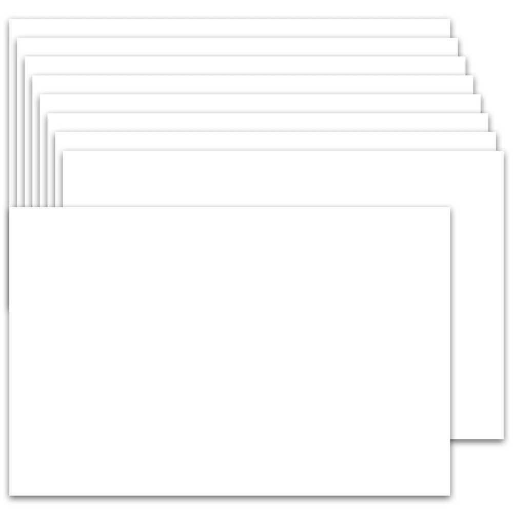 50 Pack 5×7 Cardstock Paper, 80lb White Thick inches, white
