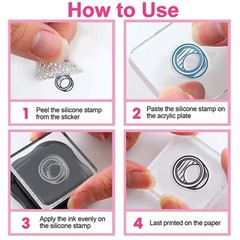 2pcs Painting Tools Clear Stamp Palettes Die Cuts Spatula Pen Silicone Stamp …