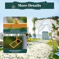 Romantical Metal Flower Balloon Frame Square Wedding Arch Backdrop Stand Decor