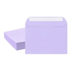 50Pcs Self Sealing Envelopes 7.8×5.5 Inch for Invitations A7 Light Purple