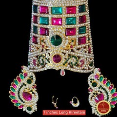 Designer Goddess Varalakshmi AMMAVARU KIREETAM SET | Amman Pooja Festivals