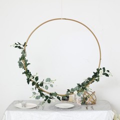 36″ wide Round Metal Floral Hoop Wreath Ring Wedding Party Events Decorations
