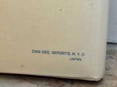 Vintage Dan Dee Guest Book NOS Unmarked Cream Flowers ~8.5×5.5″ Wedding Party