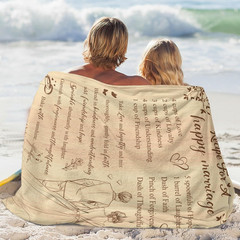 Wedding Gifts for Couple 2025, Wedding Blanket for Marriage Prayer, Newlyweds An