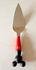 Disney Store Mickey Mouse Cake Server stainless steel Red/black/yellow EUC