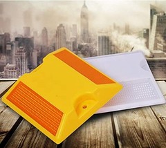 Yellow 4×4 Inch Road Reflectors 12 Pack – Yellow Pavement and Asphalt Stud
