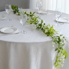 2 WHITE 6 ft Artificial Silk Wisteria Flowers Hanging Vine Garlands Wedding