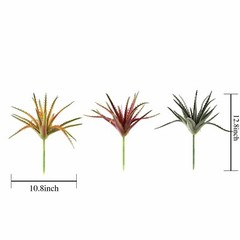 3 Green 12″ Assorted Faux Aloe Succulent Sprays Stems Wedding Party Centerpieces