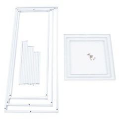 White Wedding Flower Stand Floral Decor Vase Floor Column Stand Sets of 3