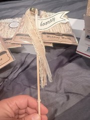 10 Wedding Wands Ribbon Streamers with Bells