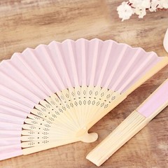 5 Handheld Silk Folding Fans Decorative Wedding Favor Party Events Decorations