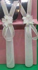 Hortense B. Hewitt Co. Elegant Mother Of Pearl Wedding Cake Knife Serving Set