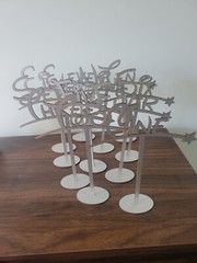 Fantasy Table Numbers | Silver Table Numbers 1-11 | Shooting Star