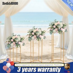 3pcs Round Flower Holders Cylindrical Wedding Flower Rack Wedding Flower Stand